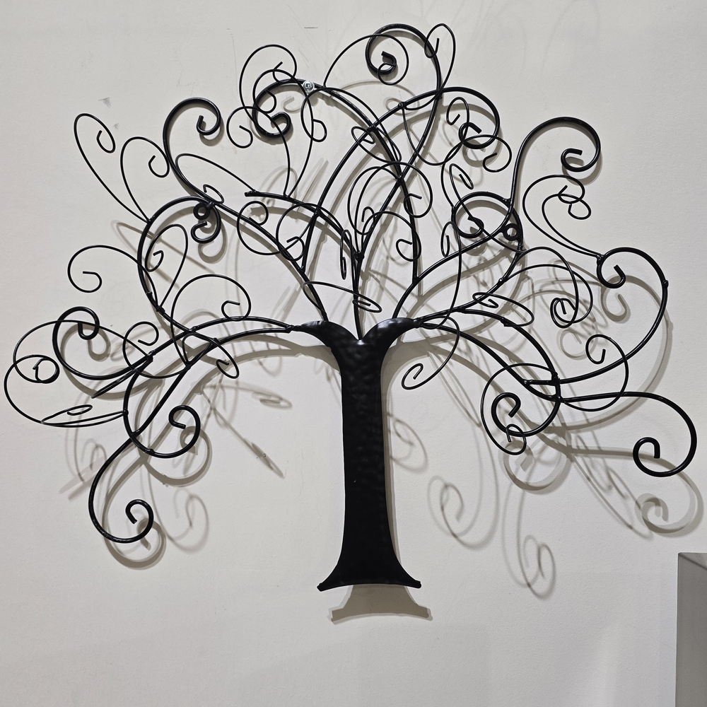Black Metal Tree Wall Art, 18x16x3 - Picture 13 of 16